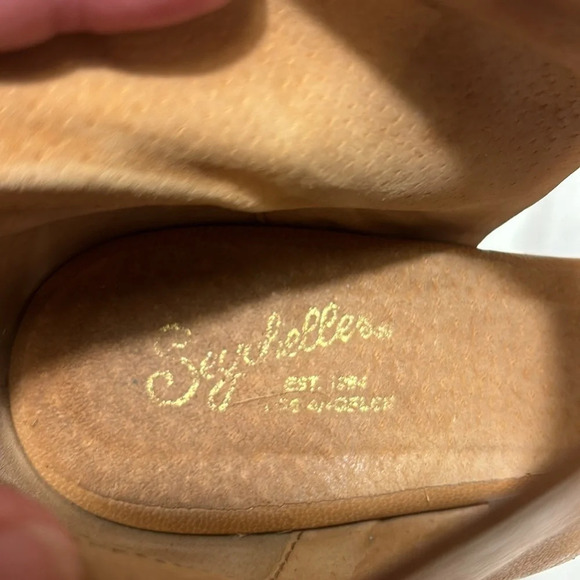 Seychelles Cleopatra Leather Heel Open Toe size 8.5 - Picture 11 of 11